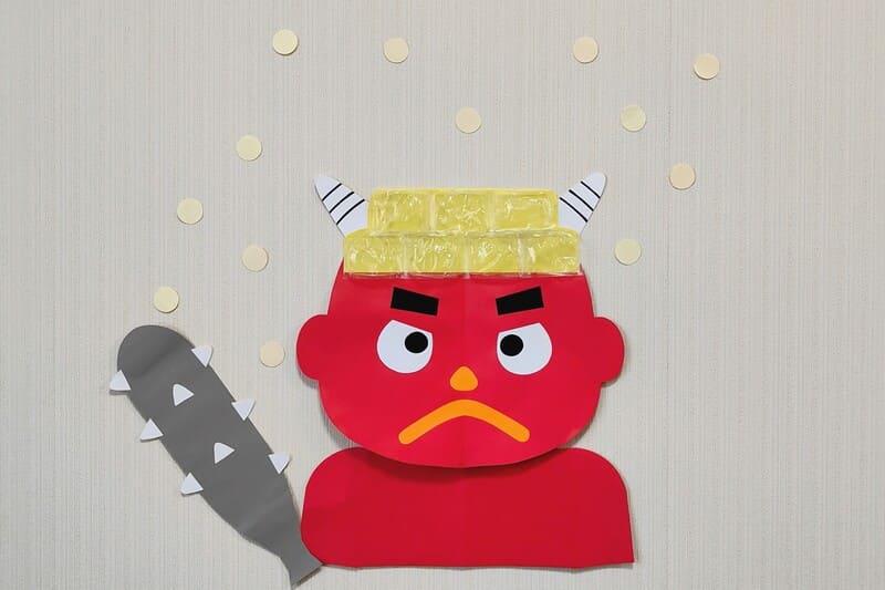 節分の壁面イラスト